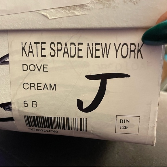 Kate Spade Cream Shearling Mule Slippers Womens 6 Cozy Warm Soft Loungewear - Picture 6 of 8